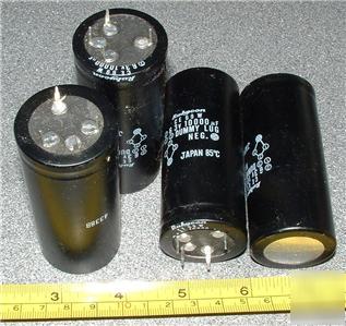 4 x rubycon 10000UF 63 volt amplifier capacitors