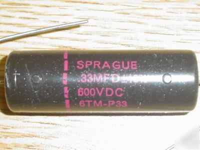 5 sprague black beauty tube amp capacitors 600V 0.33UF