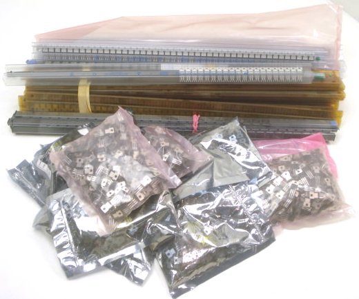Lot of 19 lbs of assorted ic's in tubes & bags