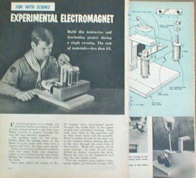 Science fair experimental electromagnet plans
