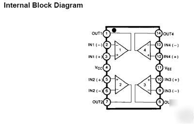 MC3403 quad op amp so-14 pkg st microelectronics 25PCS