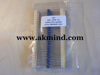 Pack of (100) 360 ohm 1/4W 5% carbon film resistor