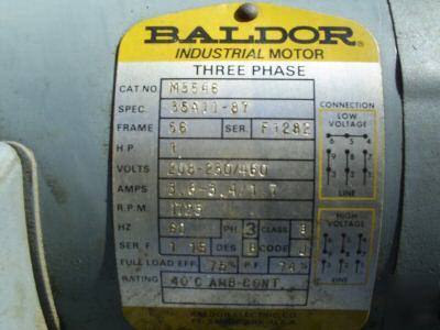 Baldor industrial motors cat#M3546