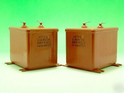 Paper + oil capacitor mbgo-2 20UF 400V pio mbgo 4PCS.
