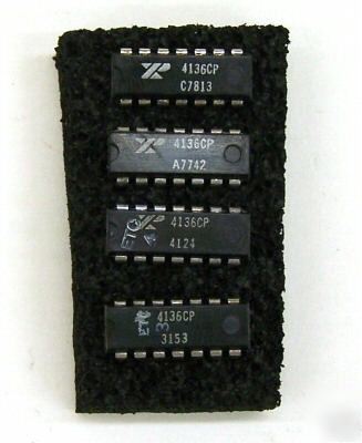 8 nos exar 4136CP RC4136 quad opamps for urei LA4 etc.