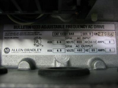 Ab allen bradley ac drive 1333-bab 1333BAB series b 3HP