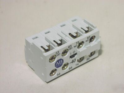 Allen bradley 195-MA40 aux contacts 4 no 195MA40 nnb