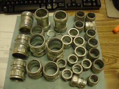 Mixed lot of coupling, variou sizes. see list below <