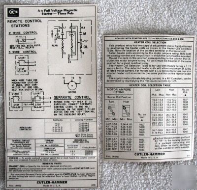 Cutler-hammer A10 dnoa series A1 ac magnetic starter 