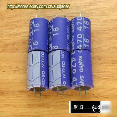 New 8X 470UF 16V sanyo oscon sa capacitors 