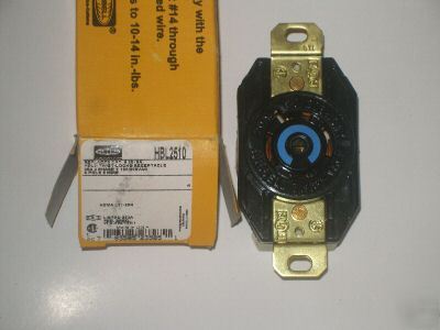 New hubbell HBL2510 L21-20R 20A 120/208V receptacle