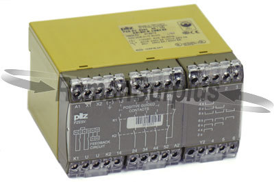 Pilz PZE5V relay time delay on de-energization