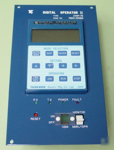 Yaskawa jvop-75 remote digital operator for vfd