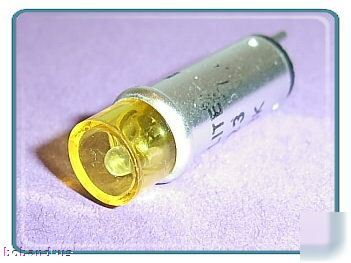Eldema amber bi-pin cartridge lamp (neon cr-s-N123)