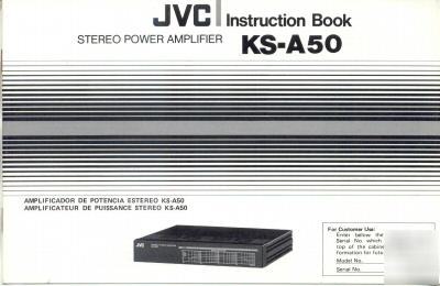 Jvc owner operator instruction manual ks-A50