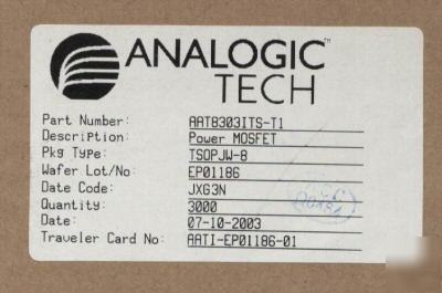 Lot 3000 power mosfet AAT8303ITS-T1 analogic us$299/3K