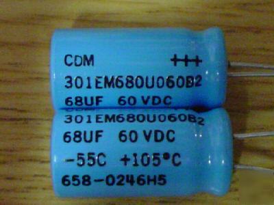 New 50 cdm 60V 68UF low esr 105C radial capacitors 