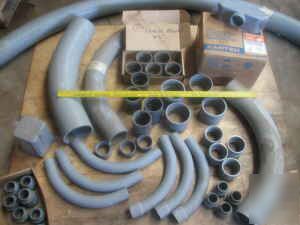 Pallet of pvc electrical conduit fittings up to 4