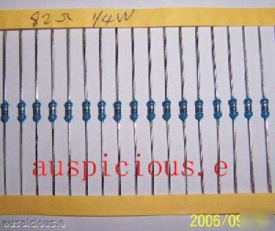 5000X,1/4W metal film resistors (1R~10MR) 1%