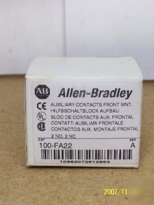 Factory sealed 100-FA22 allen bradley 100FA22 a-194