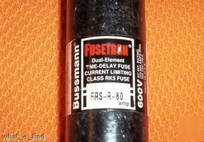 New buss frs-r-80 fuse fusetron FRSR80 warranty nnb