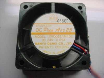 24 vdc .05 amp sanyo brushless 60MM fan (qty 10 ea)