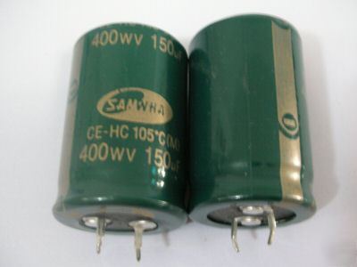100PCS, 400V 150UF snap in electrolytic capacitor 26X41