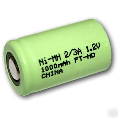 2/3A ni-mh 1000MAH 1.2V rechargeable cell battery 