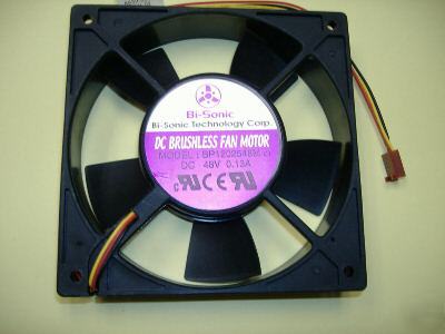 48VDC bi-sonic muffin fan w frequency output wire