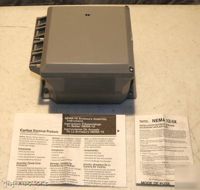 Carlon 6X6X4 nema 12/4X circuit safe enclusre box