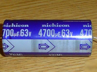 New 10PCS 63V 4700UF nichicon axial capacitors 