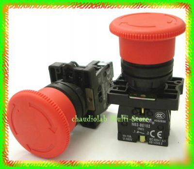 New 4 pcs emergency stop pushbutton switch #1510