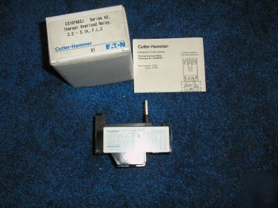 New cutler-hammer thermal overload relay 2.2 to 3.1 amp