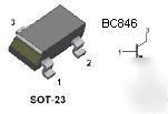 100 smd smt npn transistors BC846B SOT23