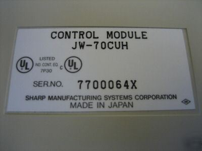 Sharp jw-70CUH control unit module JW70CUH