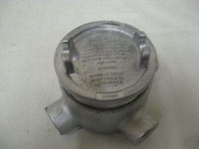 Crouse hinds explosion proof conduit outlet GUAX16