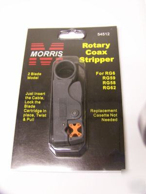 Morris rotary coax stripper RG6 RG59 RG58 RG62 54512