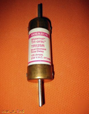 New gould shawmut TR125R fuse tr-125-r 125 a 250 v 