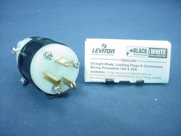Leviton industrial plug 5-20 20A 125V 5366-c