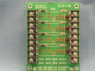 Potter & brumfield mount board i/o modules 2I0-4B 4A034