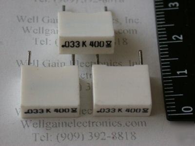 15X mallory 160333K 0.033UF 400V +/-10% mp capacitor