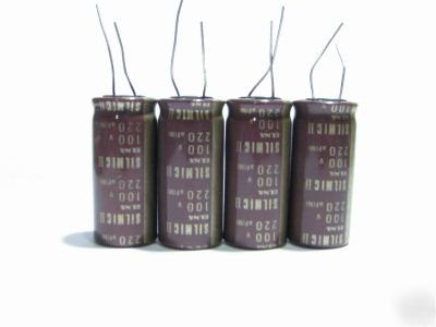 4 pcs. 220UF 100V elna silmic ii finest audio capacitor