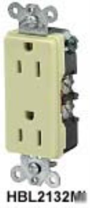 Hubbell HBL2132MI style line straight blade receptacle