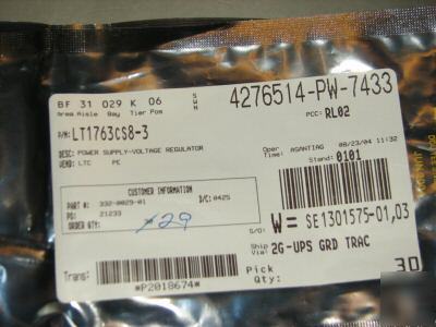 LT1763CS8-3,ic reg 3.3V 500MA ldo ln 8SOIC