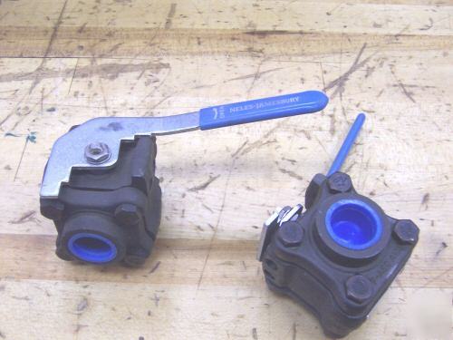 Neles-jamesbury & apollo flow control valves 3 pcs.