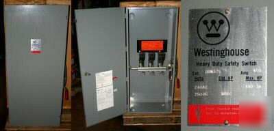 New westinghouse 400 amp heavy duty safety disconnect 