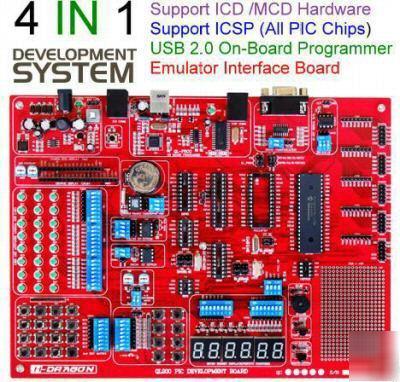 Pic development board w/ programmer for microchip