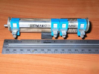 2 wire resistors in ceramic body 250OHM+0.8OHM 50W 