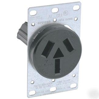 Leviton 5206 10-50 50A flush receptacle industrial 