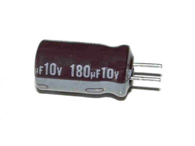 20X radial electrolytic capacitor 180UF/10V
